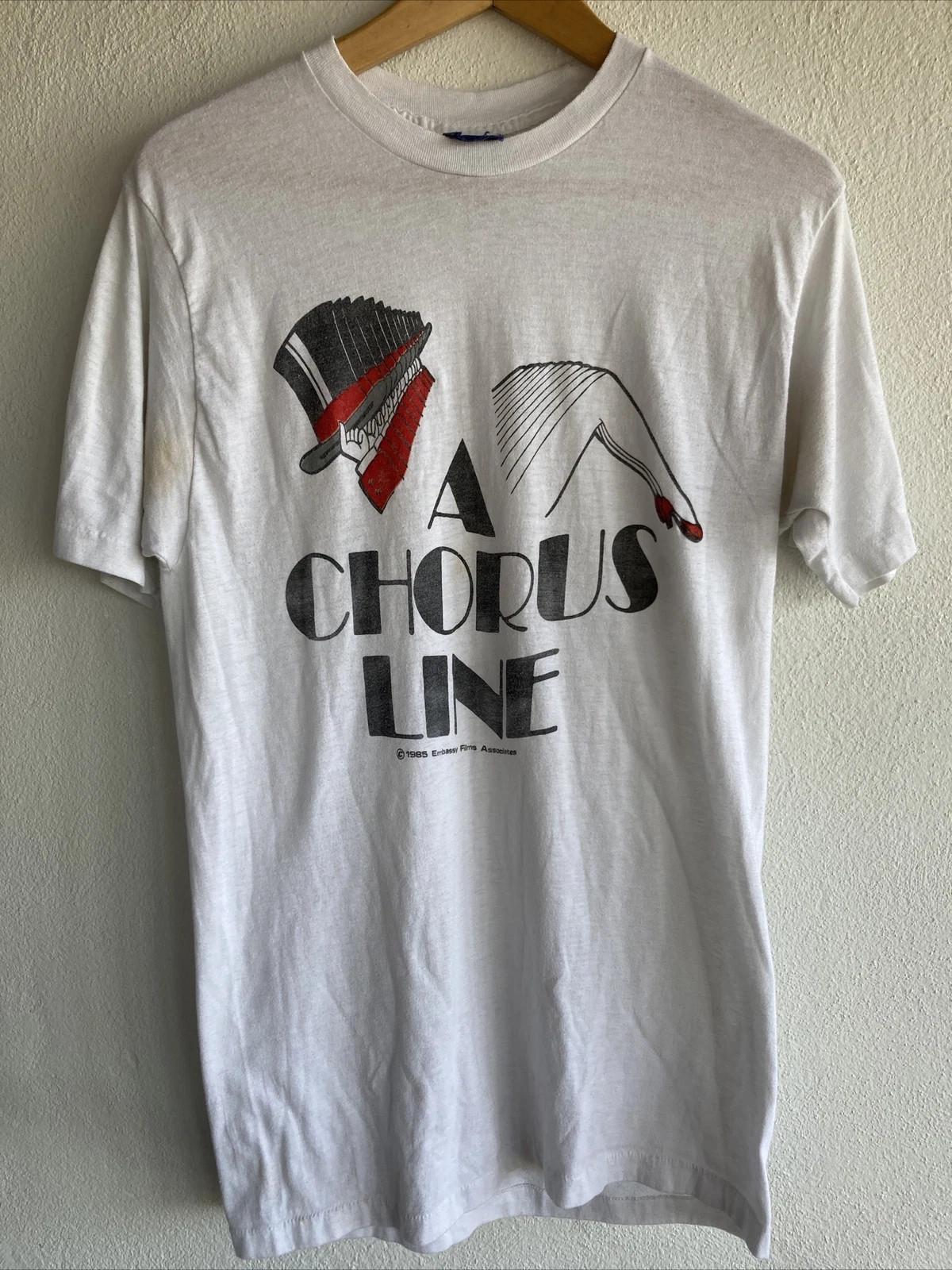 A Chorus Line 1985 Reprinted T Shirt Full Size S-5XL S