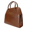 Used Salvatore Ferragamo Handbag Gancini Leather Brown Simple
