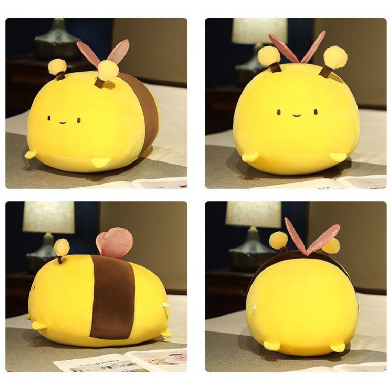 Cartoon Cute Bee Plush Toy With Pp Cotton Filling For Kids And Home Decor