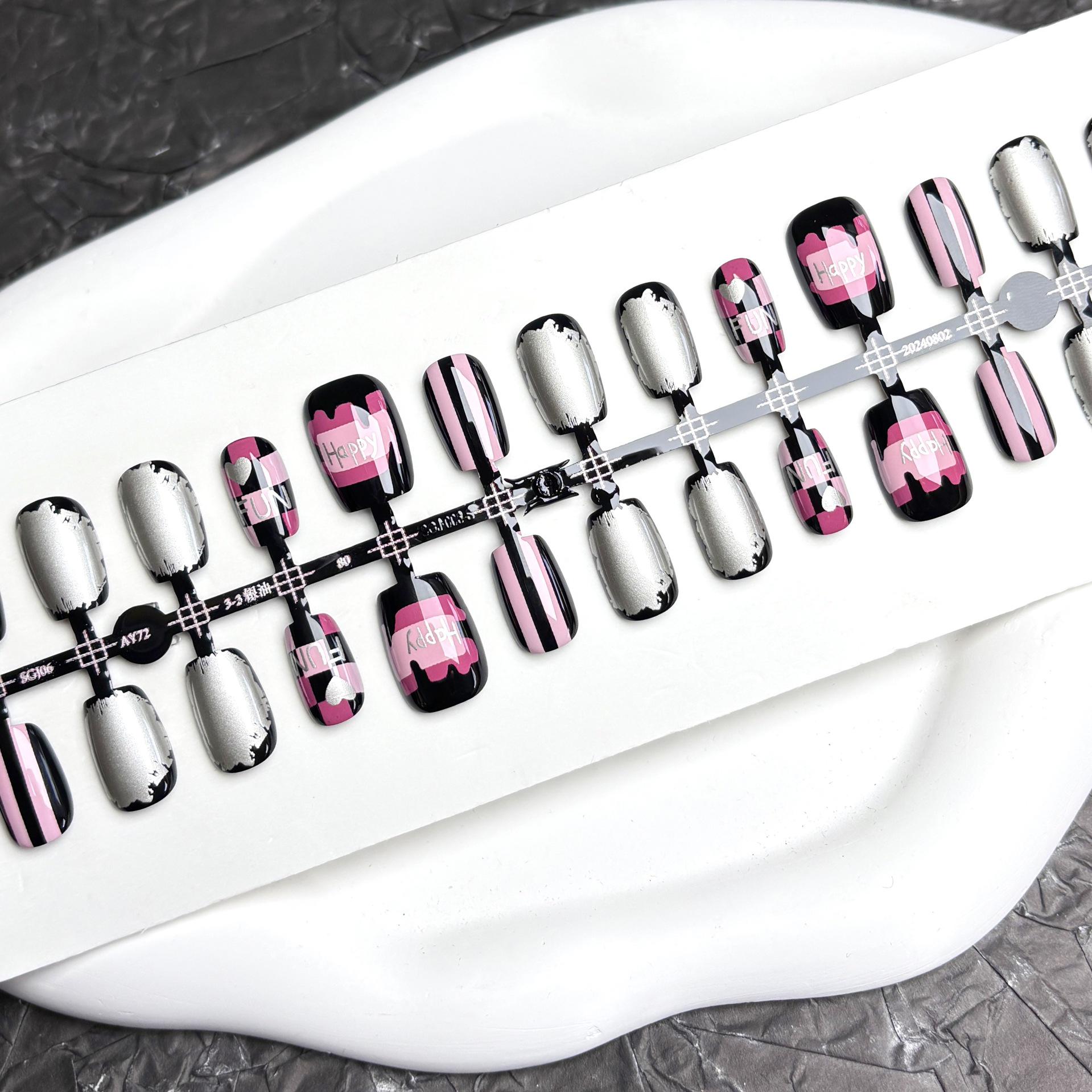 

Blackpink Сердце & Y2K Корейский стиль Носимый 3D Нейл-арт