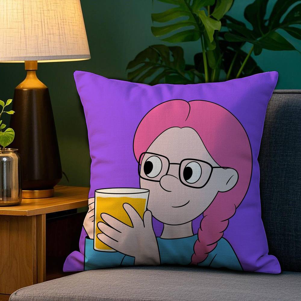 P-Pop Man Pillow Case Plush Fabric Soft Double Sided Print Home Sofa High Quality Cushion Cover Throw