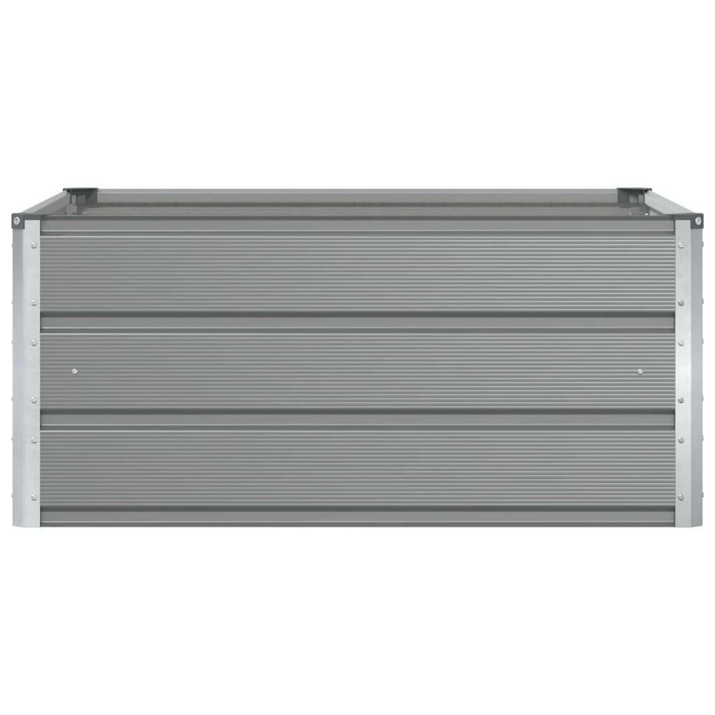 Plant Pot Light Grey 100 X 100 X 45 Cm Steel