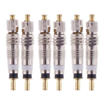 6x Presta ventilkärna Tubeless Franska kärnor Däckkomponenter Tillbehör