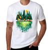 Geo Forest TShirt Summer Print Short Sleeve Tee