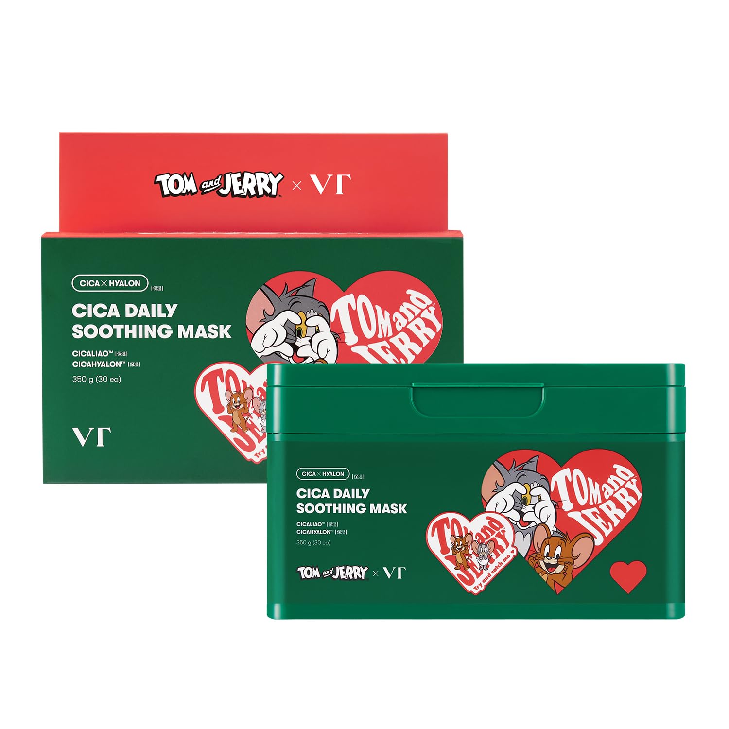 

VTCOSMETICS Face Mask Skincare CICA Daily Soothing Mask and Jerry (11. (Tom Edition))