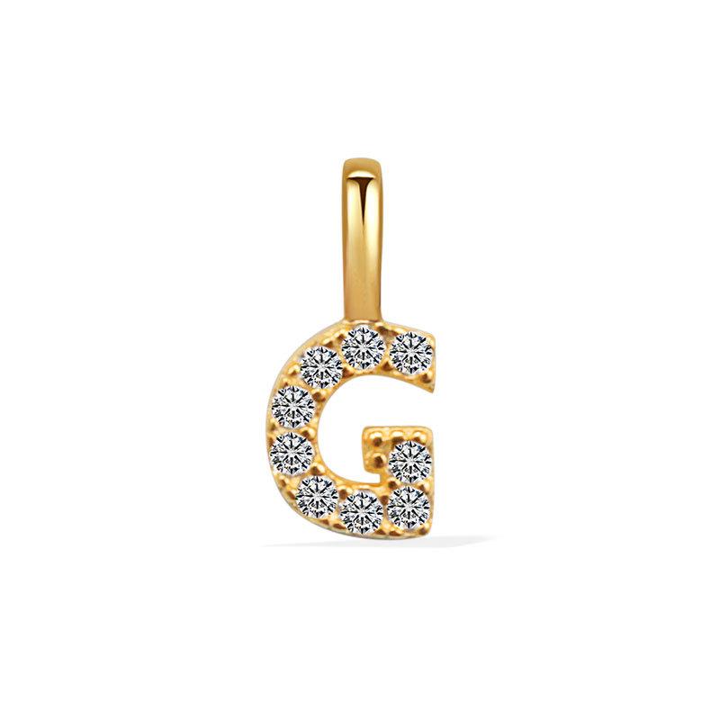Minimalist Rhinestone Letter Pendant 26 Alphabet Charms For DIY Necklace Bracelet Personalized Jewelry Accessory