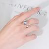 Sunflower Butterfly Rotating Rhinestone Ring for Women - European American Fashion 