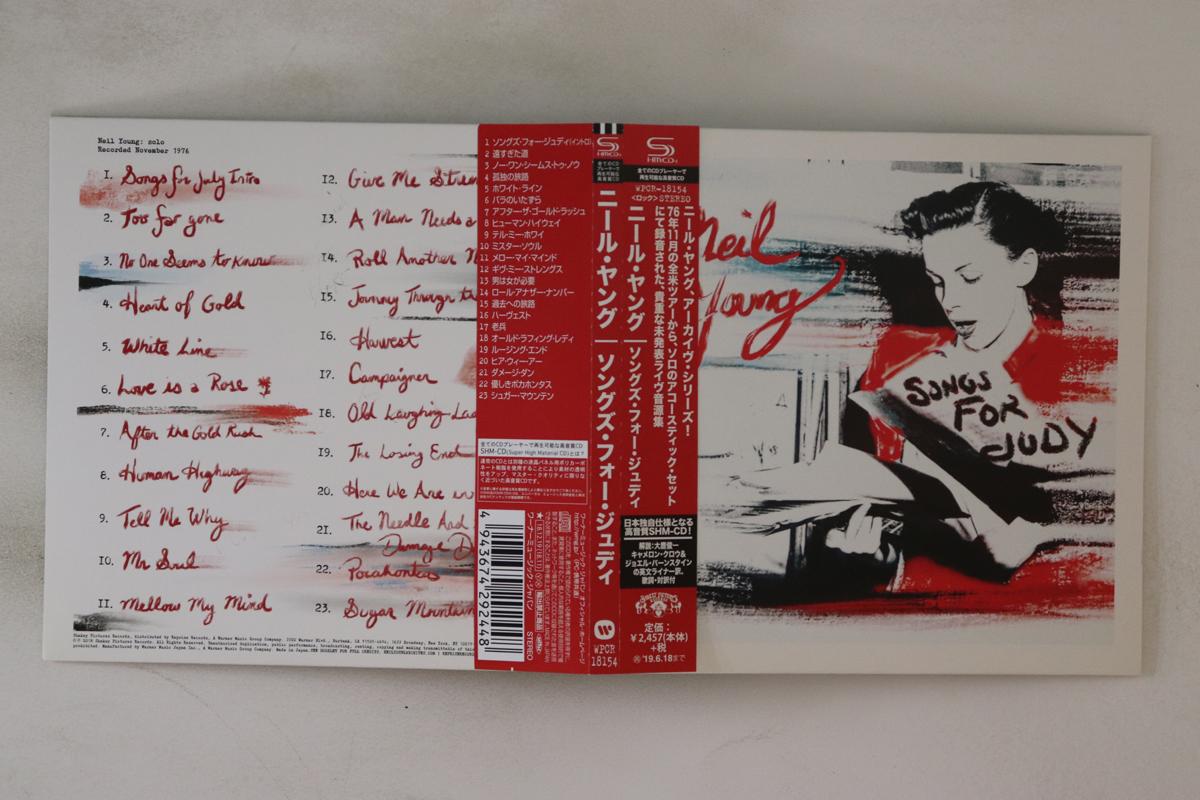 

CD NEIL YOUNG Songs For Judy WPCR18154 SHAKEY PICTURE 2018 Japan Obi Rock Used