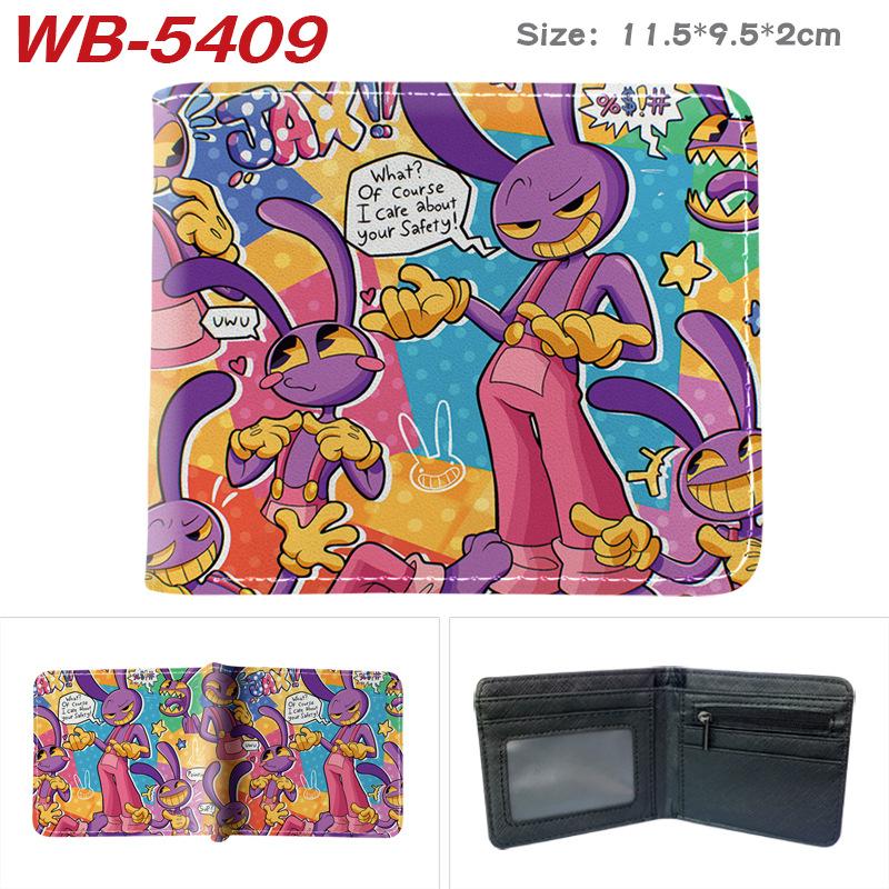 The Amazing Digital Circus Anime Full Color Bifold Wallet, Digital Circus Merch Short Card Holder with Multiple Card Slots for Men Women 1pcs