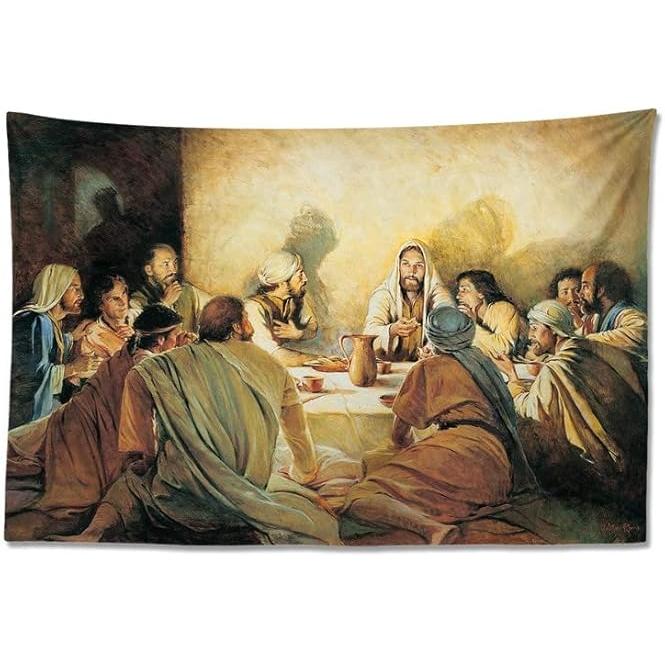 Tapestry Jesus Christ The Last Supper 75x100