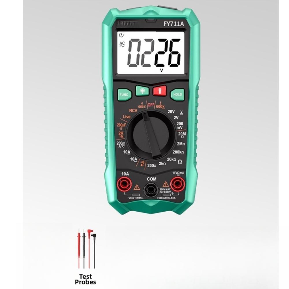 True RMS Digital Multimeter FY711A Auto Range NCV Detection Capacitance Frequency Measurement for Renewable Energy System Checks