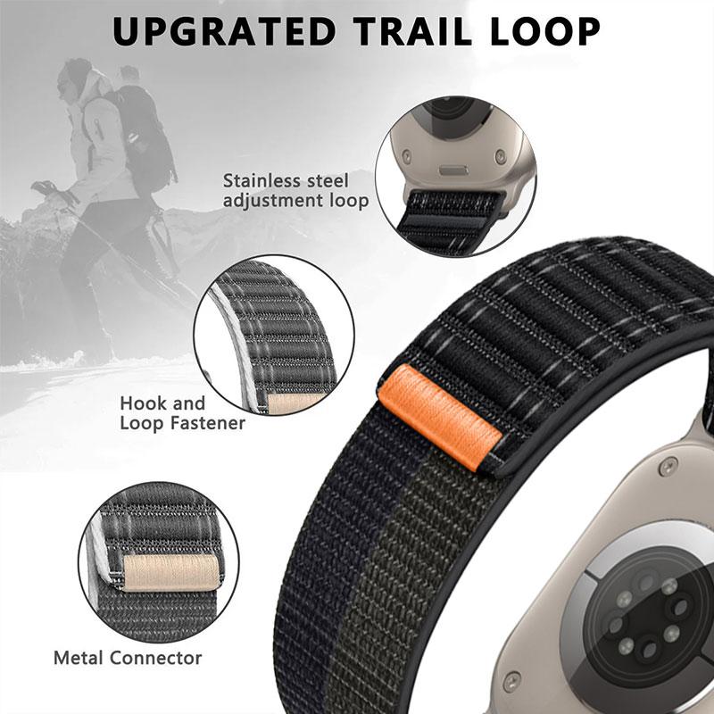 Nylon Strap for Apple Watch Series 10 9 8 7 6 5 SE 2 44mm 45mm 42mm 38 40mm 41mm Watchband For iWatch Ultra 2 Bracelet