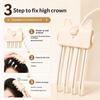 Portable Heated High‑Crown Root Volumizing Clip Wireless Rechargeable Fluffy Hair Styling Accessory Anti‑Flat Top Root Lifter