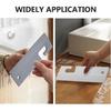 2 Pcs 7.68" Silicone Squeegee White Soft Water Scraper Cleaner Hanging Hole Car Window Blade Flexible Waterblade Cleaner Tool for Shower Doors Mirror
