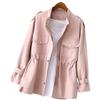 Women Spring Autumn Jacket Loose Oversize  Windbreaker Mid Length Outwear Women All Match Trench Coat