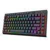 Redragon K524 Gaming Bluetooth English Quiet 12 Macro RGB Compatible with and Black Keyboard, Wireless, 3-Mode Connection, 2.4GHz, USB-C Wired, 75%