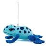 COLORATA Cobalt Poison Dart Frog Plush Mascot (Realistic Amphibianwith Chain) Cute Frog Keychain Doll Gift (Twice Tested)  Christmas Present