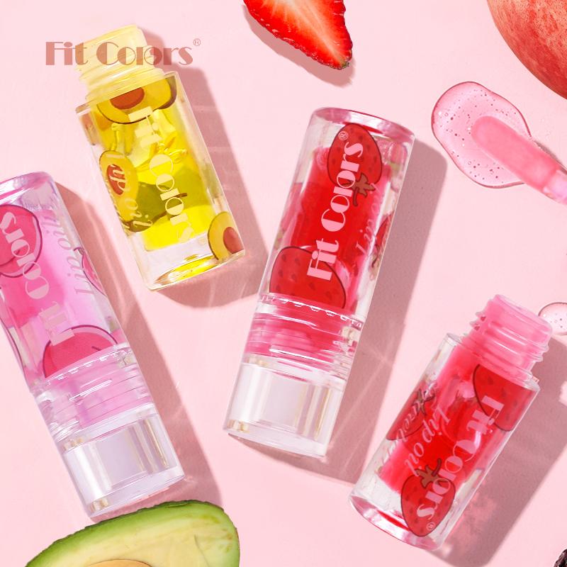 Fruit Lip Oil Hydrating Moisturizing Lip Gloss Long Lasting Glossy Lips Glass Lips Effect Natural Glow Lip Care Makeup for Women