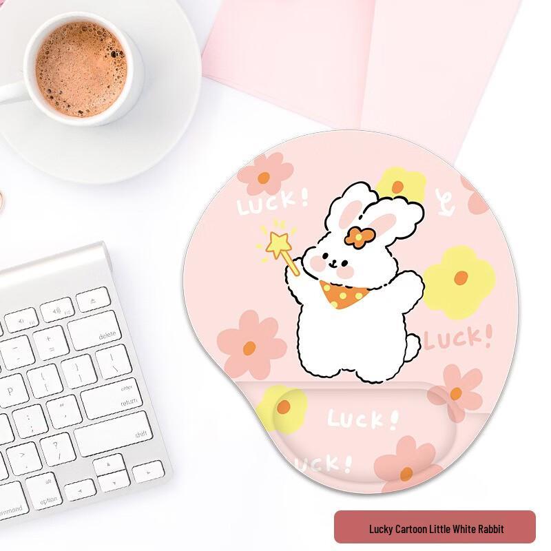 Cute Cartoon Rabbit Silicone Wrist Rest Mouse Pad