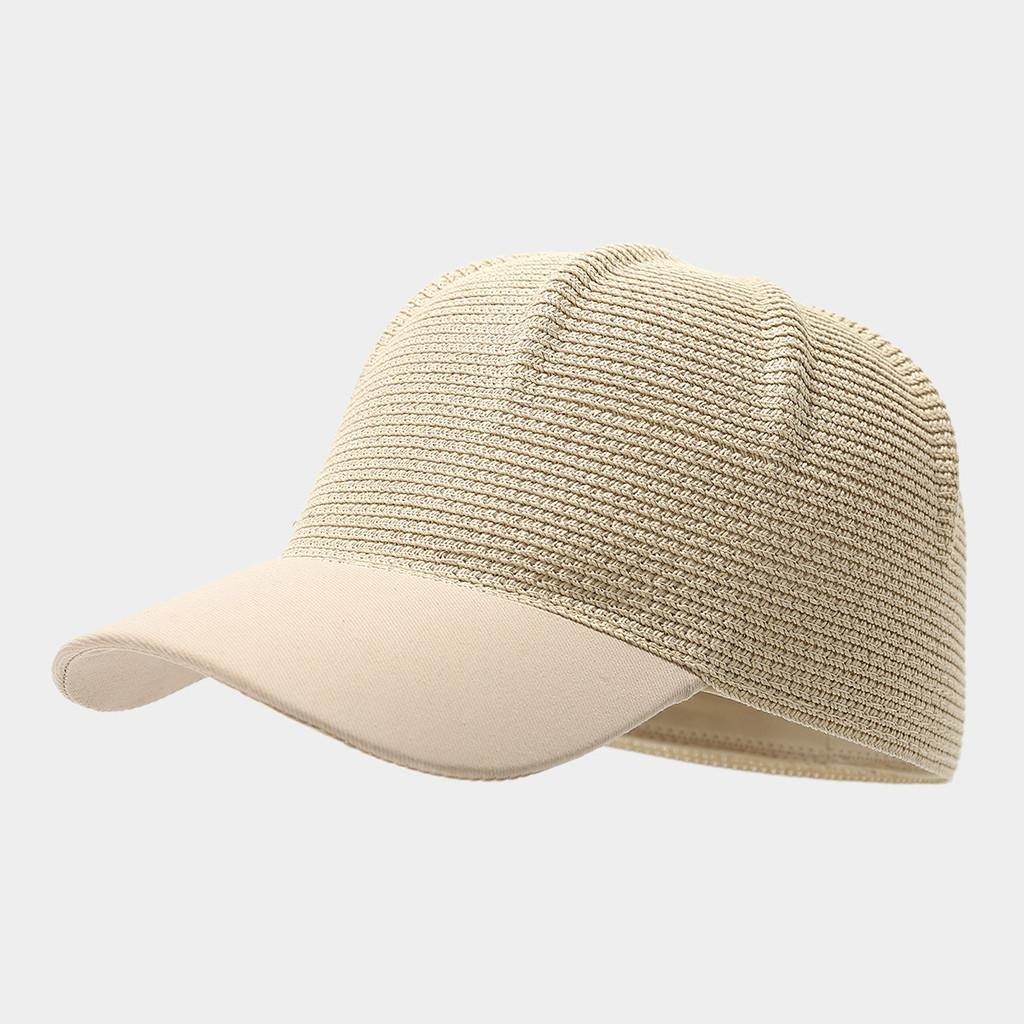Summer Cotton Curved Brim Cap With Sun Protection And Ventilation For Casual Wear
