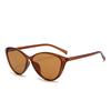 Cat eye sunglasses women's new sunglasses men's retro white advanced sunglasses OZ