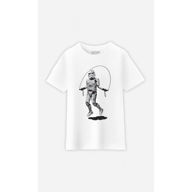 Tshirt Enfant STORMTROOPER SKIPPING 2 ans bianco