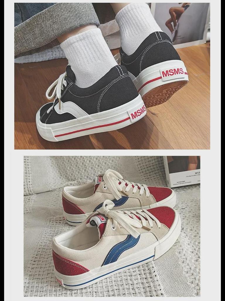 Retro Spring & Autumn Canvas Skate Shoes - Men's Breathable Casual Sneakers