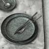 Retro Style Make Old Metal Iron Art Storage Tray Rotundity Western-style Food Dessert Serving Plate Food Cake Photography Props