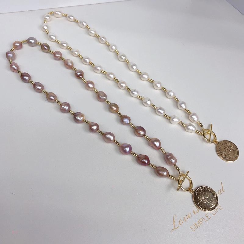 Exquisite Baroque Freshwater Pearl Necklace - Fashionable, Versatile, Light Luxury Clavicle Chain Design