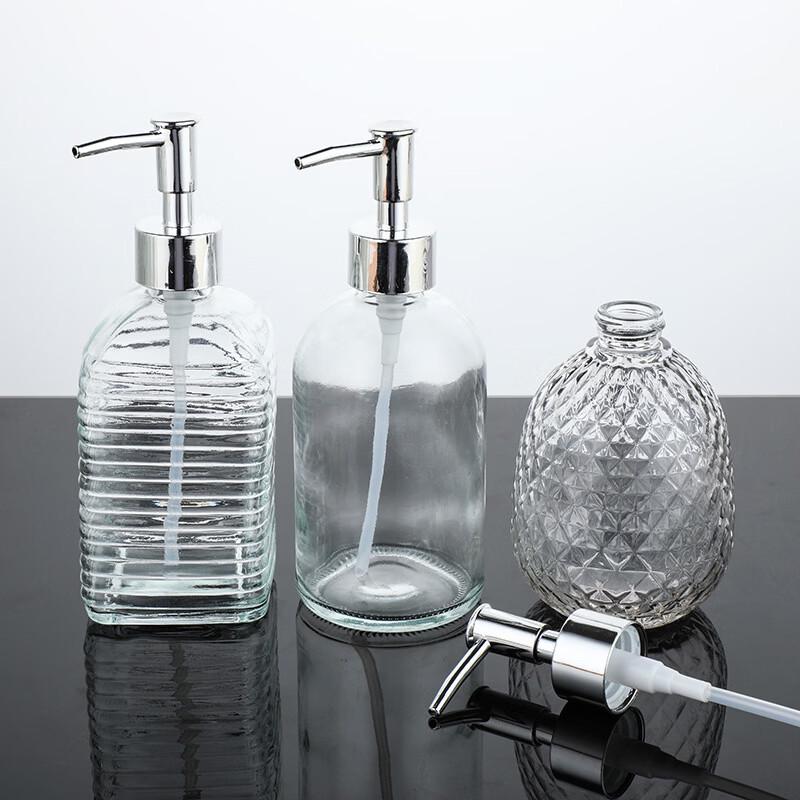 OIMG Glass Pump Dispenser Bottle