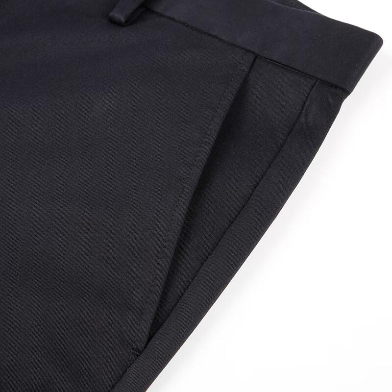 Caizi Men's Straight-Leg Casual Pants with Bamboo Embroidery