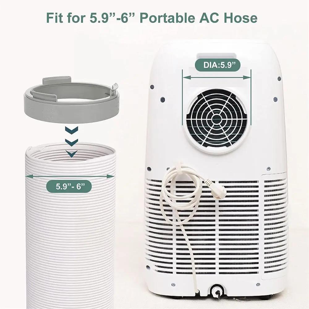 Mobile Air Conditioner Hose Round/Square Shaped Exhaust Pipe Interface Connector Duct Adaptor