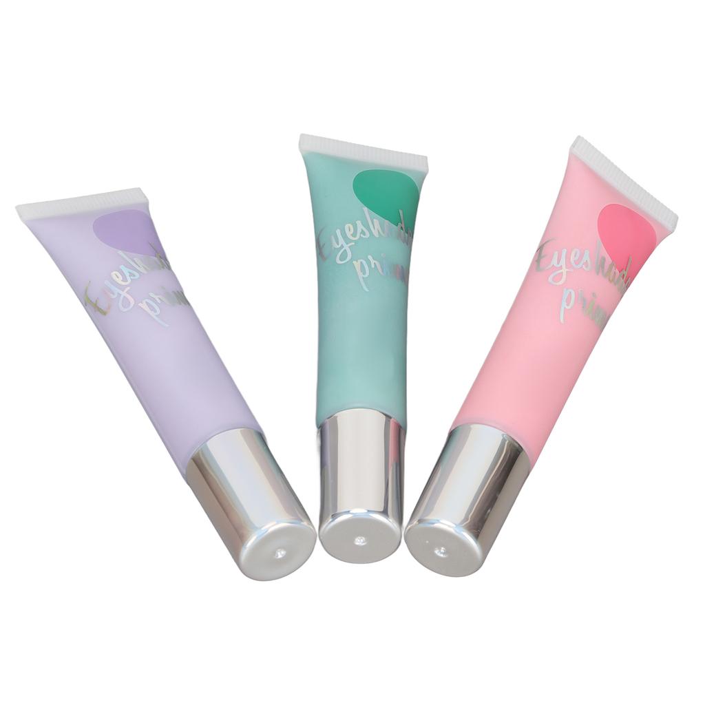 3pcs Eyeshadow Primer Professional Long Lasting Lightweight Waterproof Eyeshadow Base for Daily Makeup