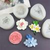 3D Flower Silicone Mold Aromatherapy Candle Cake Chocolate Fondant Baking Tool Craft Gift Making Mould for Home Garden