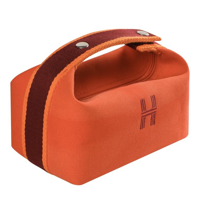 Ladies Portable Cosmetic Bag Fashion Canvas Waterproof Dustproof Washing Bag Simple Portable Storage Bag Makeup Pouch