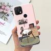 For Oppo A15 A15s Case Soft Silicone Phone Cases For OppoA15s A 15 s OppoA15 Cute Marble Moon Animals Back Cover Coque Capa Etui