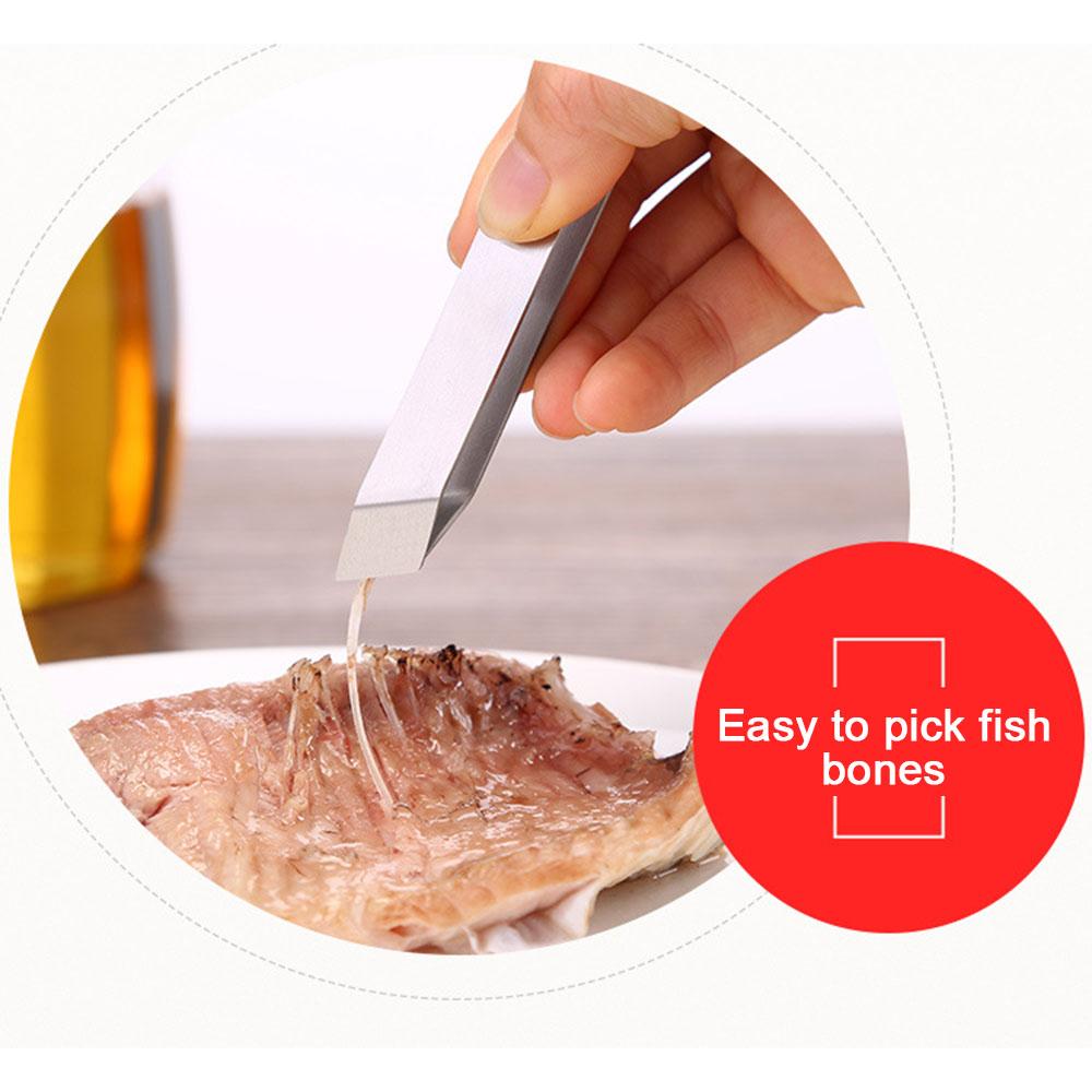 Tweezers for Fish Stainless Steel Tongs For Removing Bones From Fish Pincer Clip Puller Plucking Clamp Kitchen Tools Accessories
