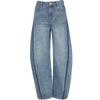 VEROMODA Women's High-Waist Contrast Stitch Balloon Jeans