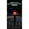 ROCKBROS Smart Bike Tail Light Bicycle Rear Lights IPX6 Waterproof Bike Lights for Night Riding with Type C Rechargeable