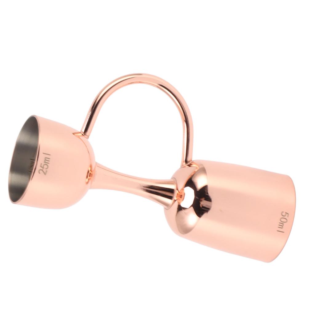 Doppelseitiger Cocktailglocken-Jigger Edelstahl Doppelendiger Weinmessbecher Jigger für Bar