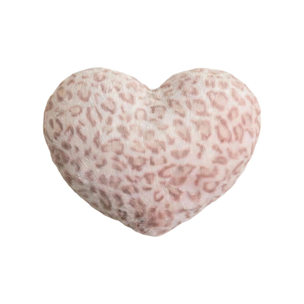 Leopard Print Heart-shaped Throw Pillow/cushion/pillow - Valentine's Day Gift