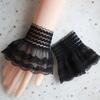 1Pair Universal Gloves Arm Cover Sweater Decorative Fake Sleeve Lace Cuffs Ruffles Elbow Sleeve Detachable Sleeve Cuffs
