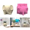 Succulent Plant Silicone Mold Elephant Shaped Flower Pots Mould Practical Concrete and Gypsum Mould for Floral Planter