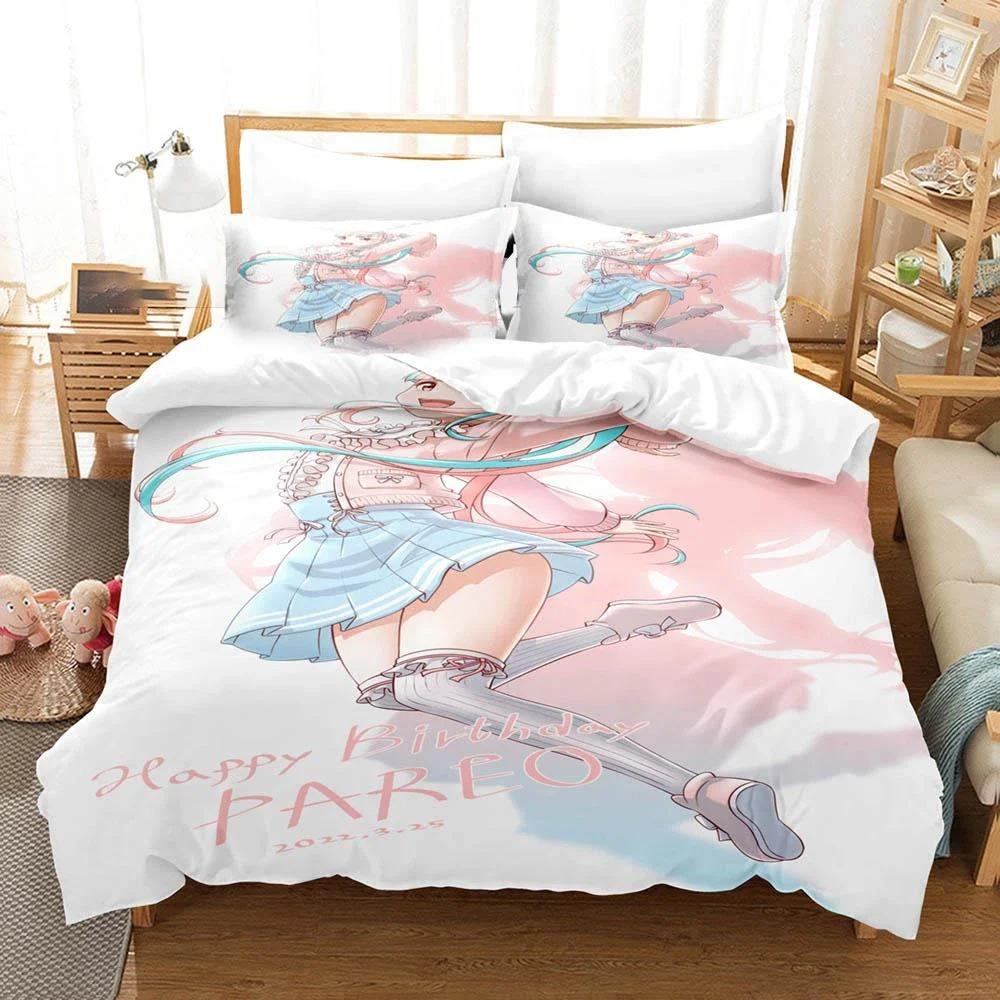 Raise A Suilen Reona Nyubara Bettwäscheset Jungen Mädchen Twin Queen Größe Bettbezug Kissenbezug Bett Kinder Erwachsene Heimtextilien