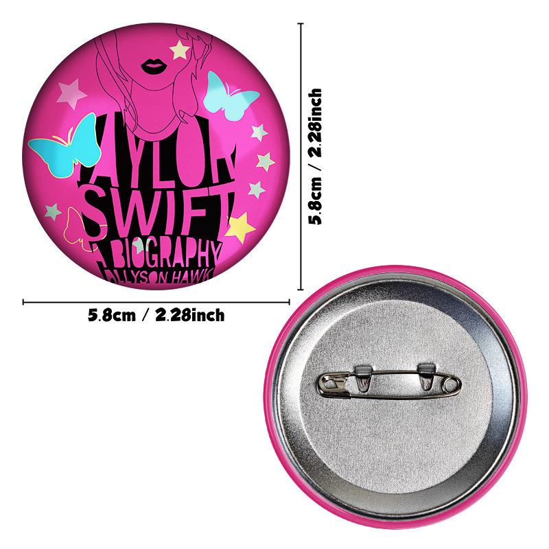 Swift Brooch Taylor Swift Pop Female Singer Creative Music Peripheral Emblem