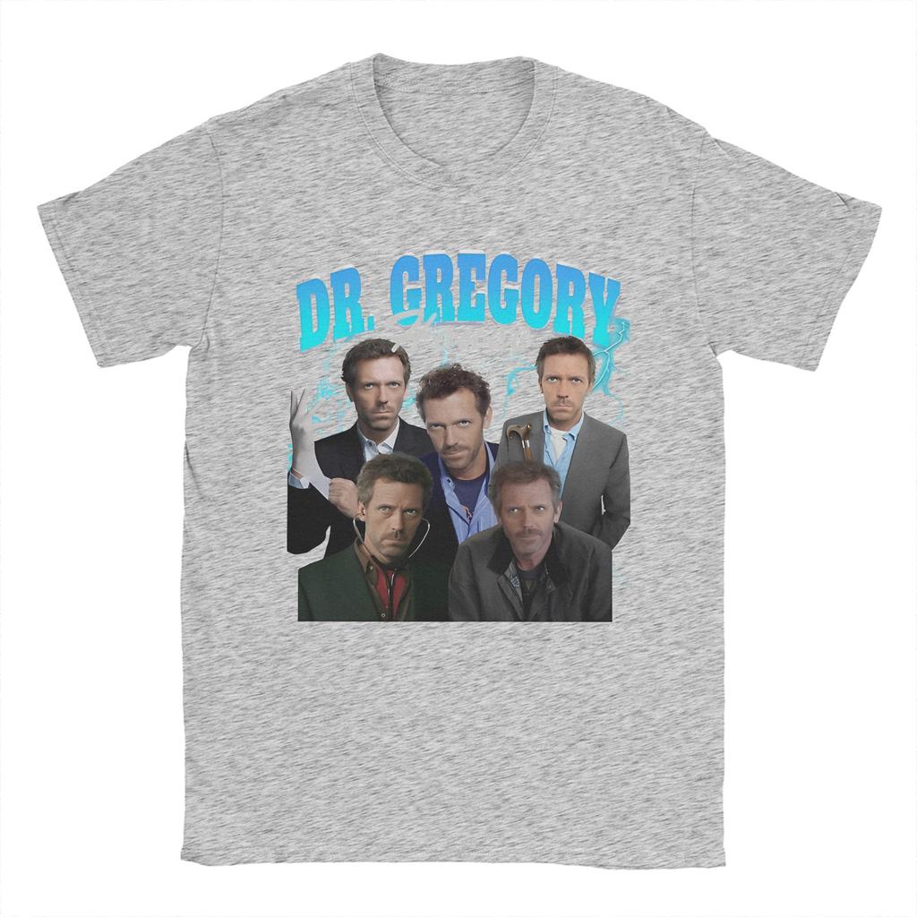 Men's House M.D. Dr Gregory House T Shirt TV Series 100% Cotton Clothes Funny Short Sleeve Round Neck Tees Plus Size T-Shirt