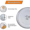 Universal Microwave Turntable Glass Plate With 3 Fixtures, 24.5 Cm
