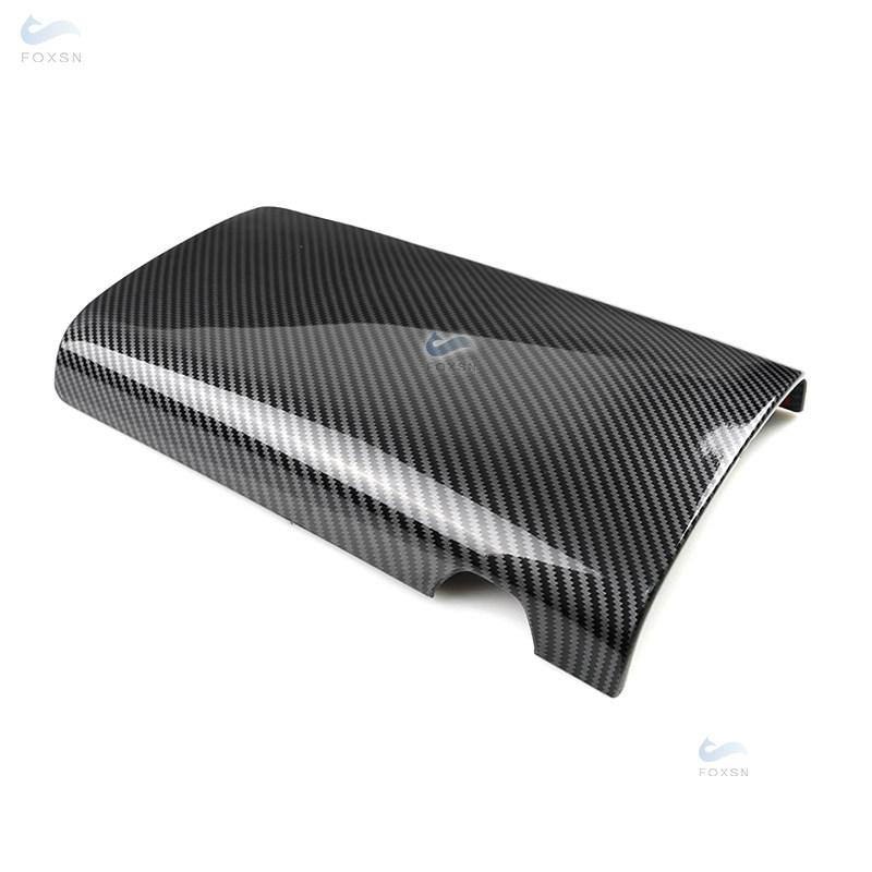 For Mercedes Benz S Class W222 2014 - 2017 2018  ABS Carbon Texture Center Console Lid Armrest Box Protective Cover Trim