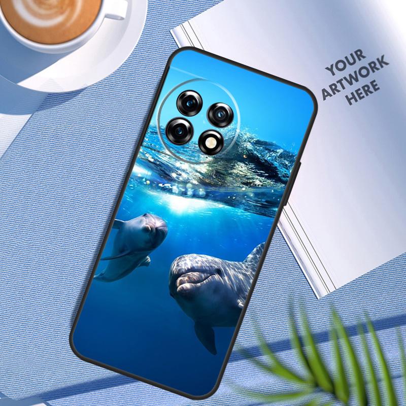 Ocean Dolphin Case For OnePlus Nord CE 5 3 4 Lite N20 N30 OnePlus 15 13 12 11 8 9 10 Pro 10T 13R 13T Cover