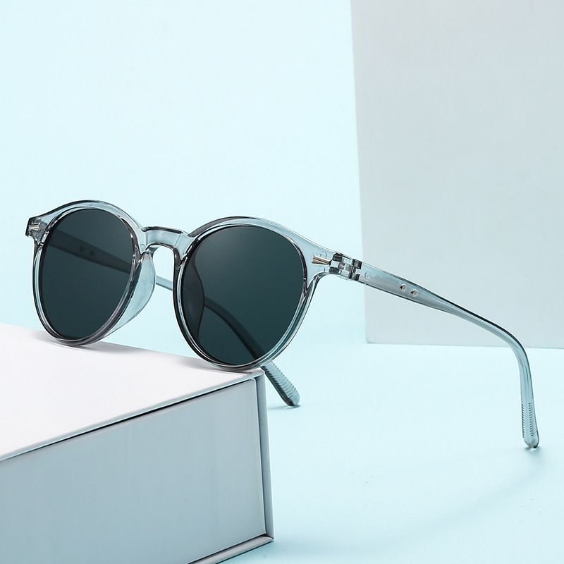 Neue Retro-Sonnenbrille Damen Mode Runde Kunststoffrahmen Sonnenbrille Herren Luxusmarke Designer Für Damen Sonnenbrillen UV400